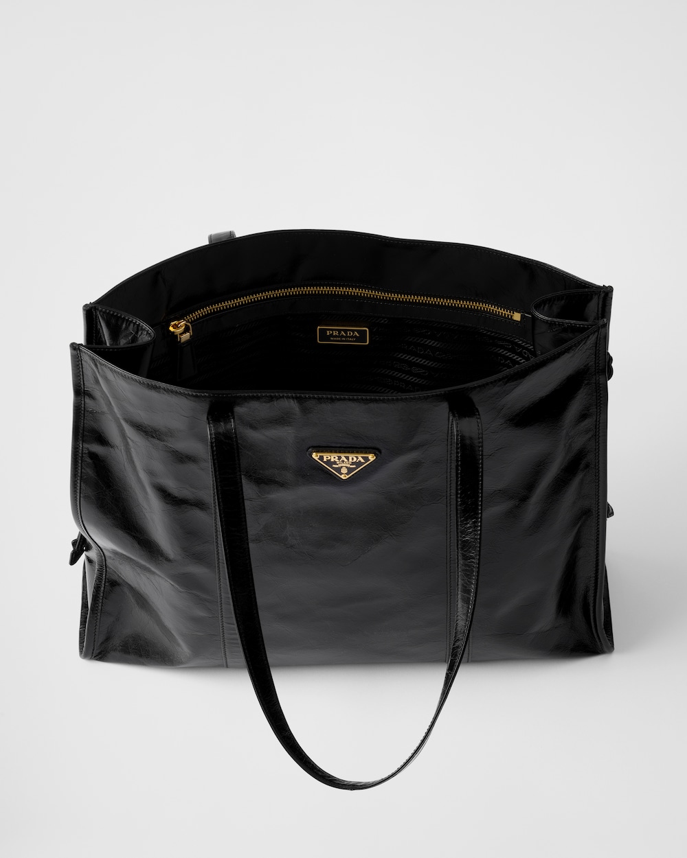 Prada Large Leather Tote Bag - Image 4